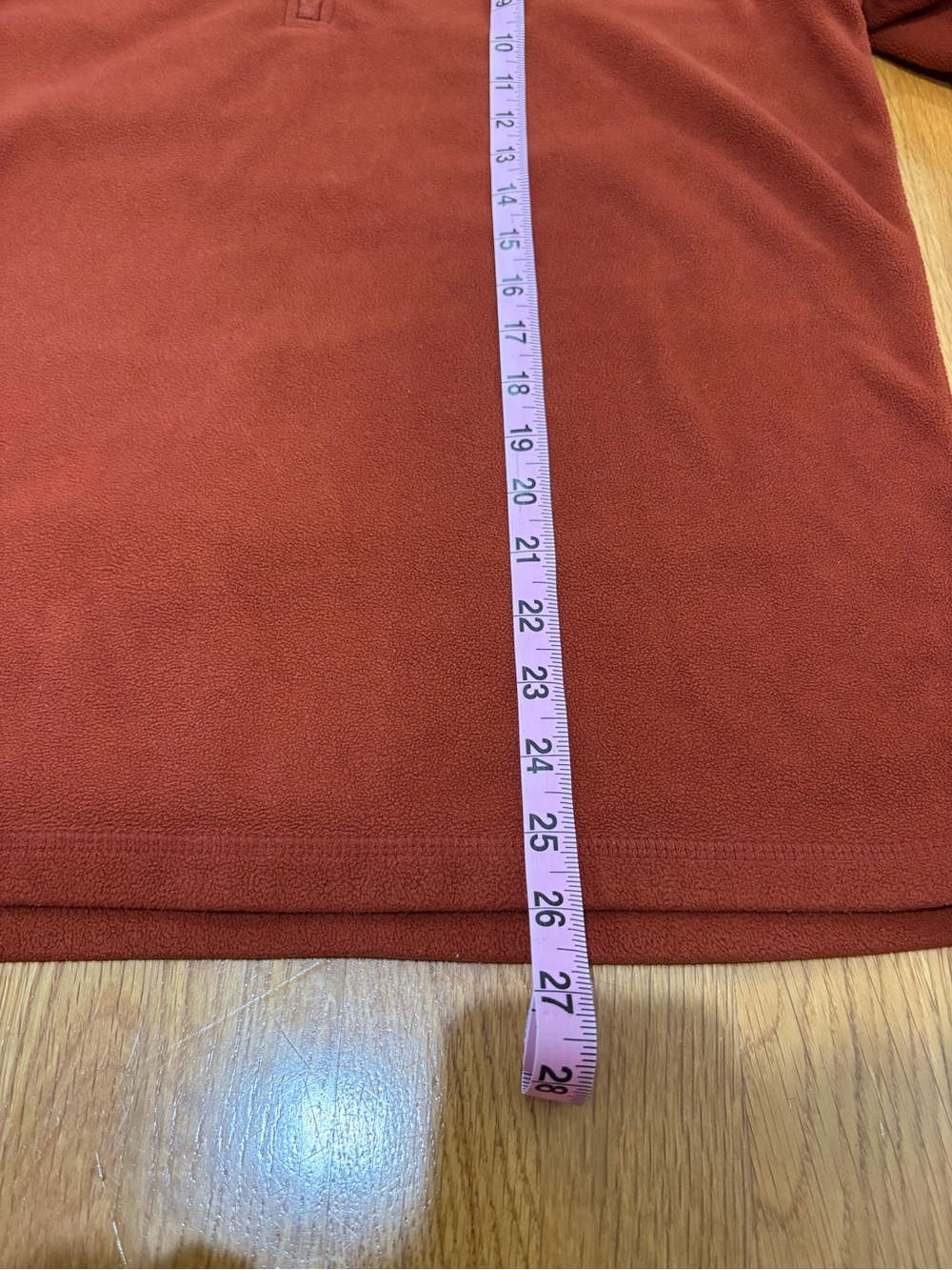 Eddie Bauer Quarter Zip Microfleece Pullover Men’s Medium Rust Orange - Picture 6 of 6